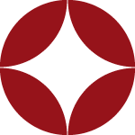 「七宝紋」をモチーフにした株式会社剣山のロゴ